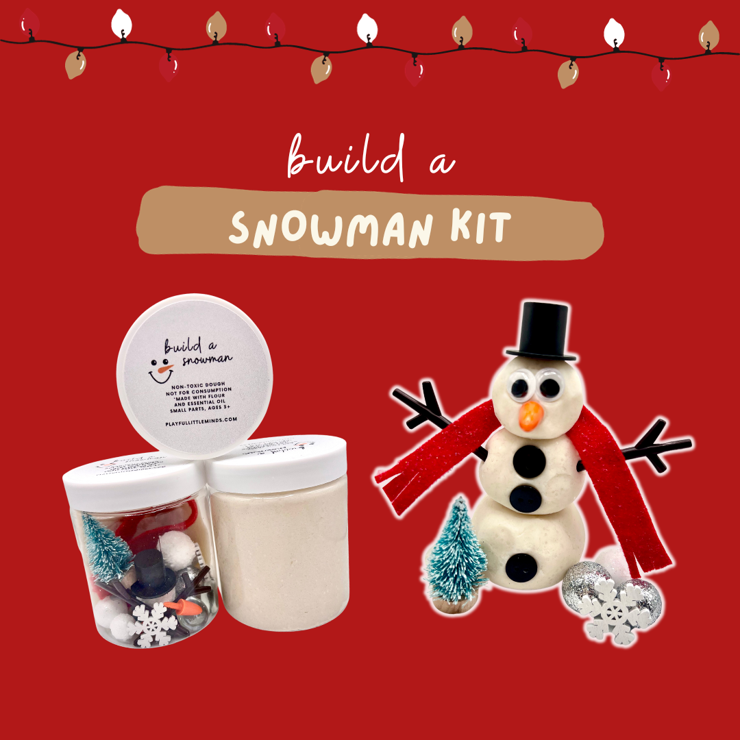 Build a Snowman Play Dough Kit – Playful Little Minds