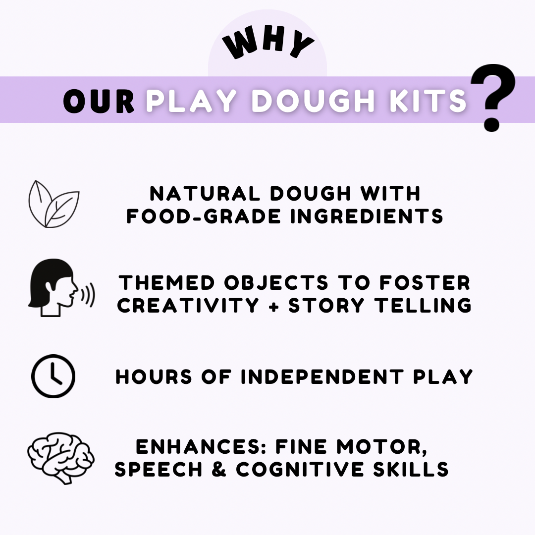 Truck Toys Playdough Sensory Toys Kit Bundle