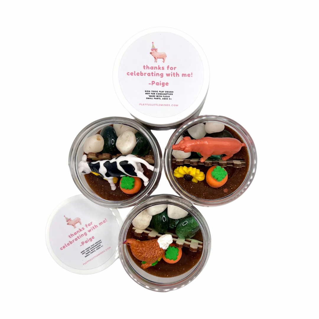 Fun Farm-Themed Play Dough Favors for Kids – Playful Little Minds