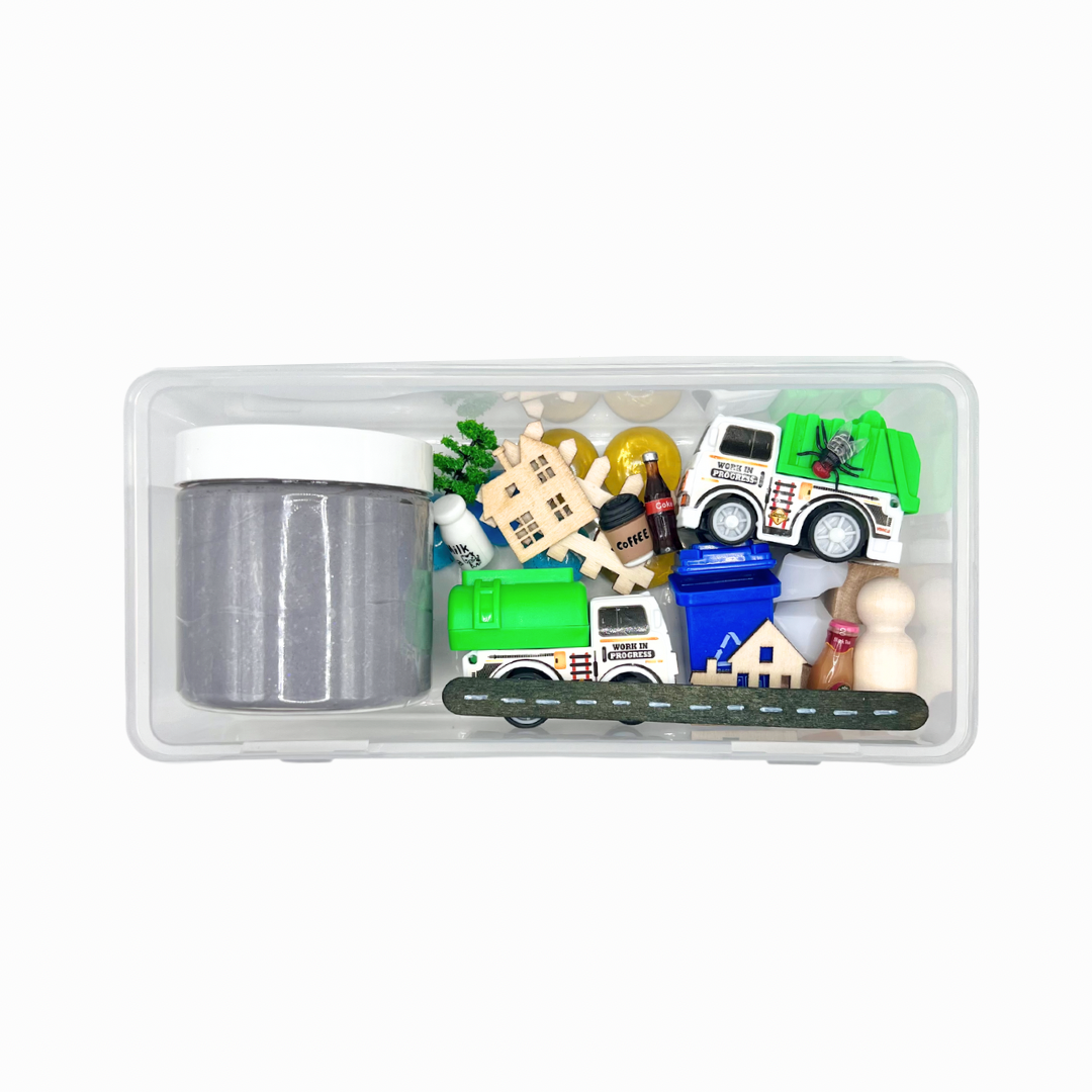 XL Trash Truck Playdough Sensory Toy Kit