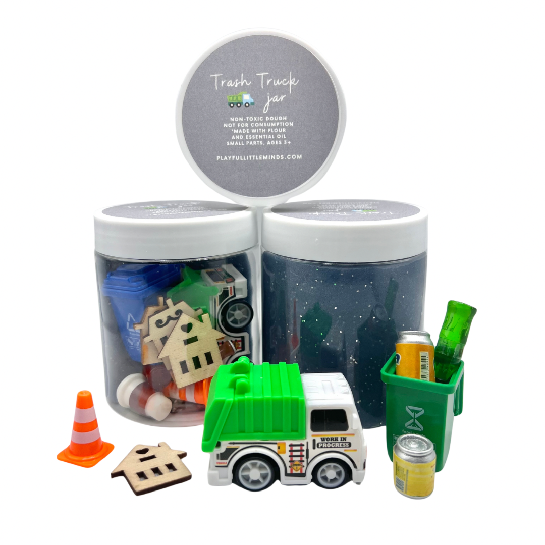 Trash Truck Playdough Sensory Toy Kit Playful Little Minds