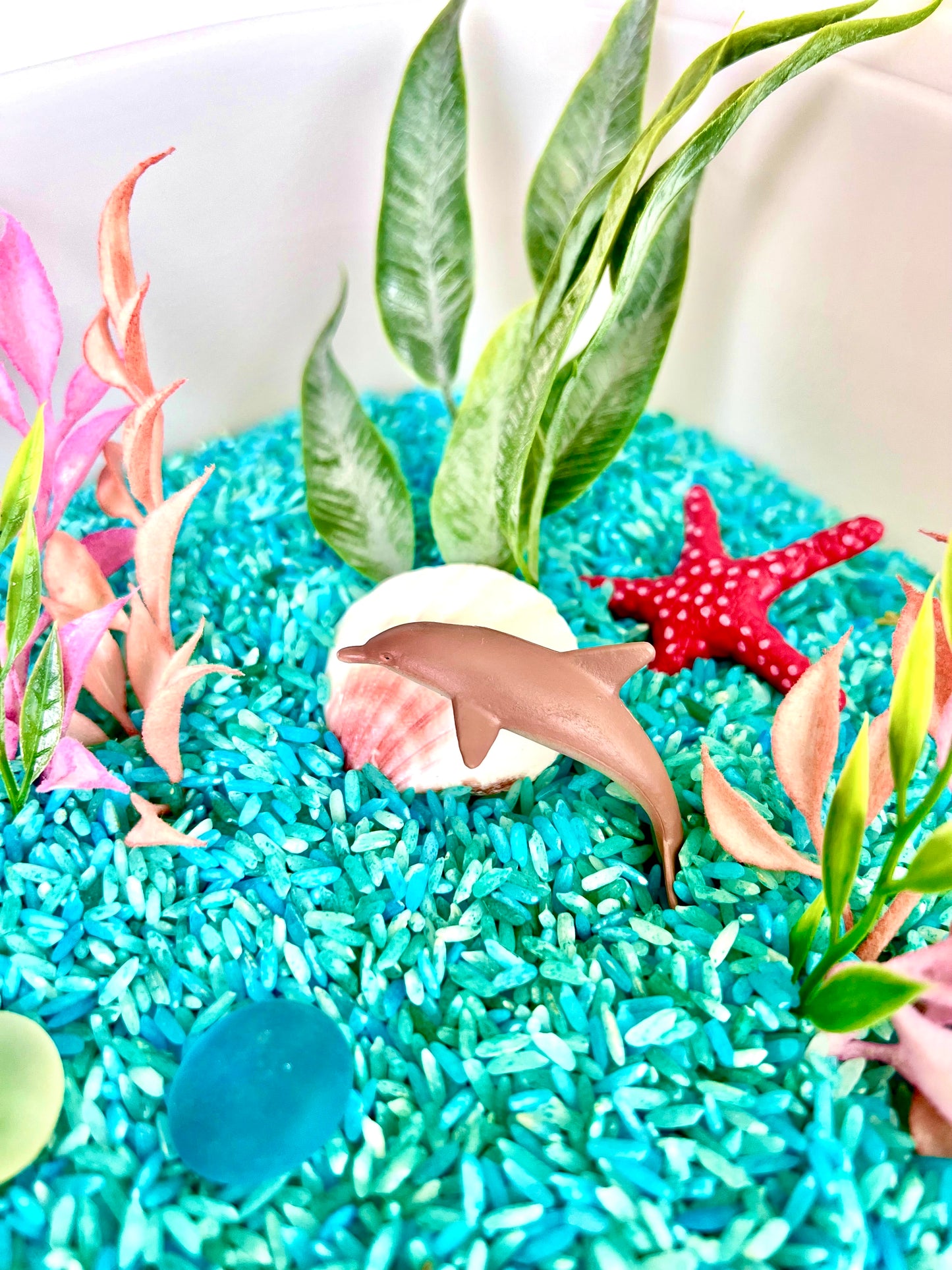 Under The Sea Ocean Animal Toys Sensory Bin