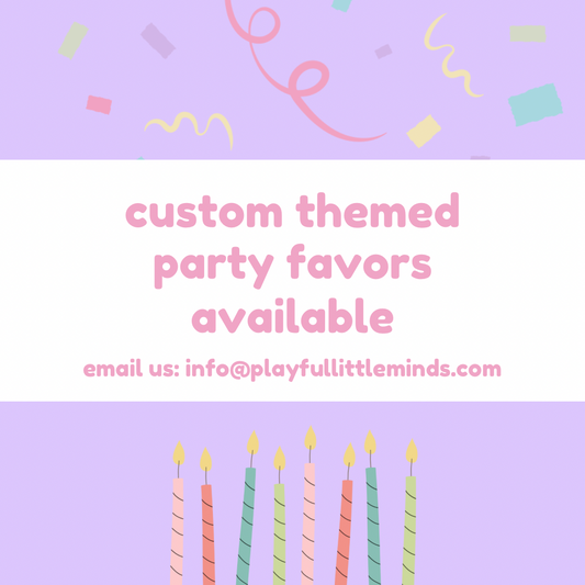 Custom Play Dough Party Favors