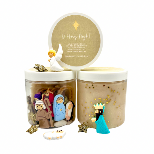 Christmas Nativity Sensory Playdough Kit for Kids