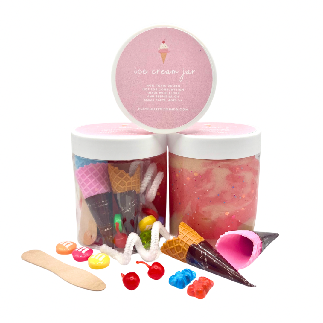 Ice Cream Themed Sensory Play Dough Kit