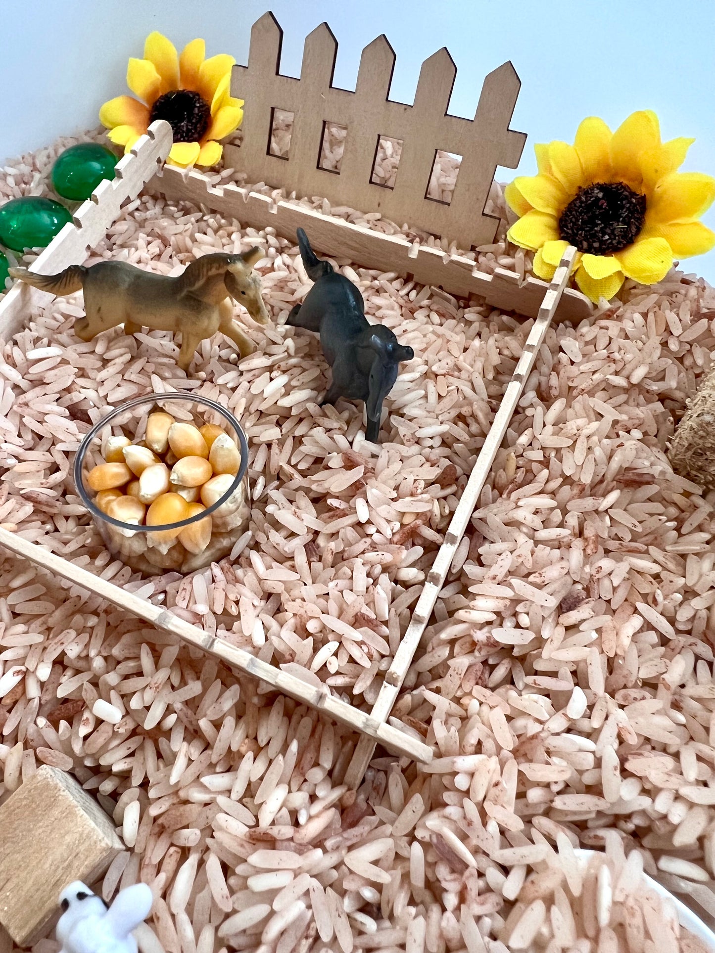 Farm Animals Sensory Bin