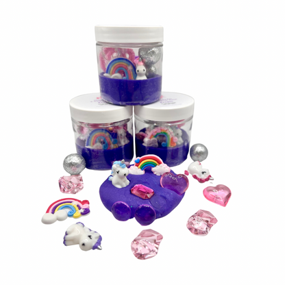 Rainbow Unicorn Play Dough Party Favors for Kids' Birthdays