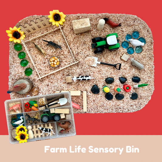 Farm Animals Sensory Bin