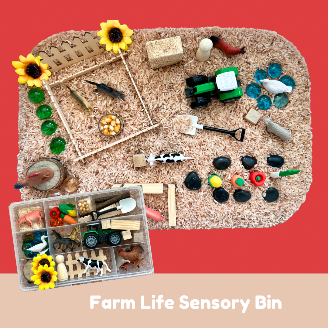 Farm Animals Sensory Bin