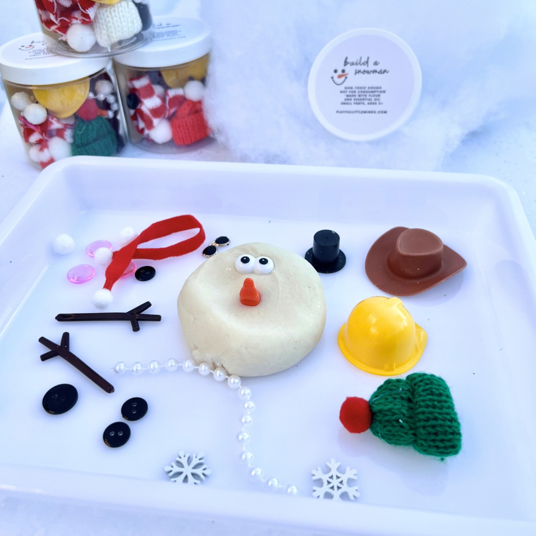 Snowman Dress Up Playdough Kit for Kids