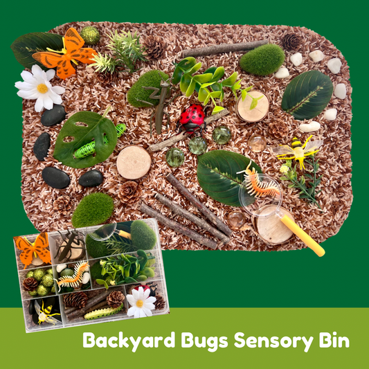 Backyard Bugs Sensory Bin
