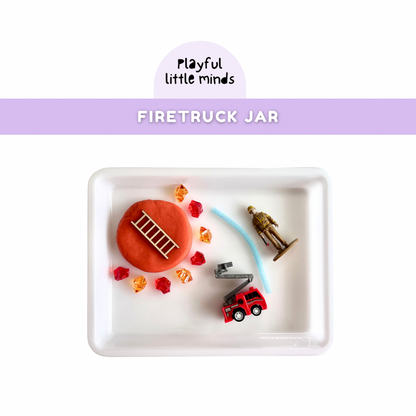 Firetruck Playdough Sensory Toy Kit