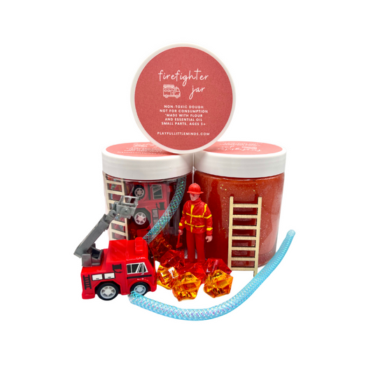 Firetruck Playdough Sensory Toy Kit