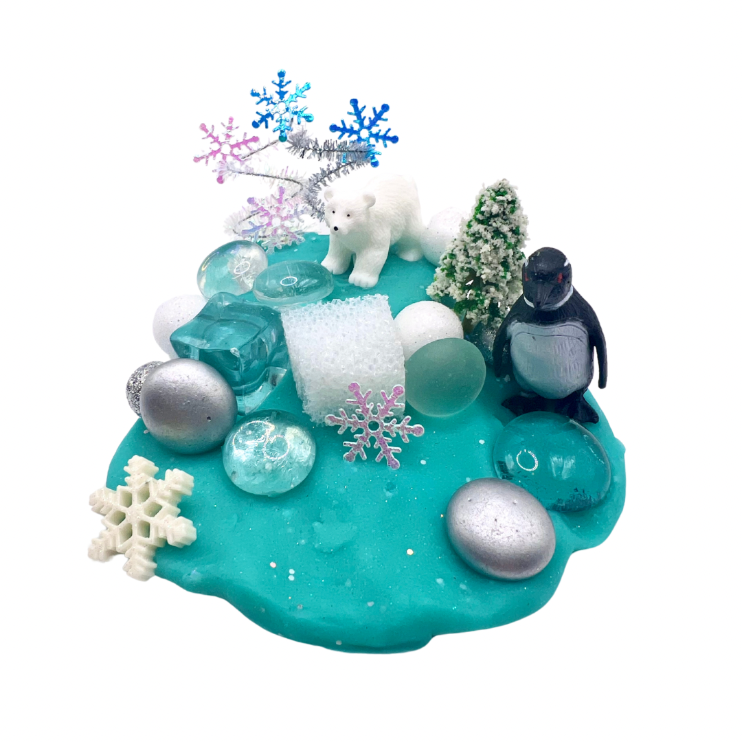 Arctic Winter Play Dough Jar