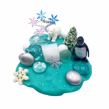 Arctic Winter Play Dough Jar