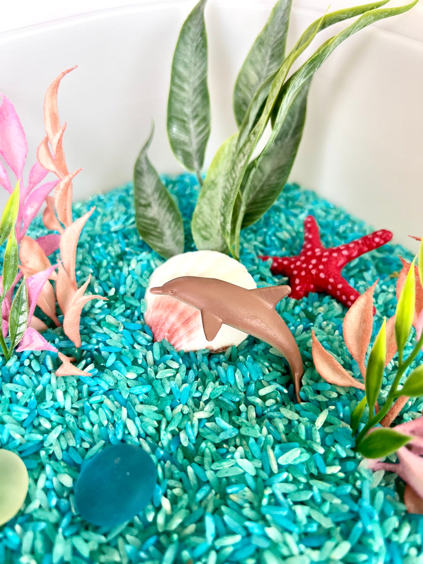 Under The Sea Ocean Animal Toys Sensory Bin