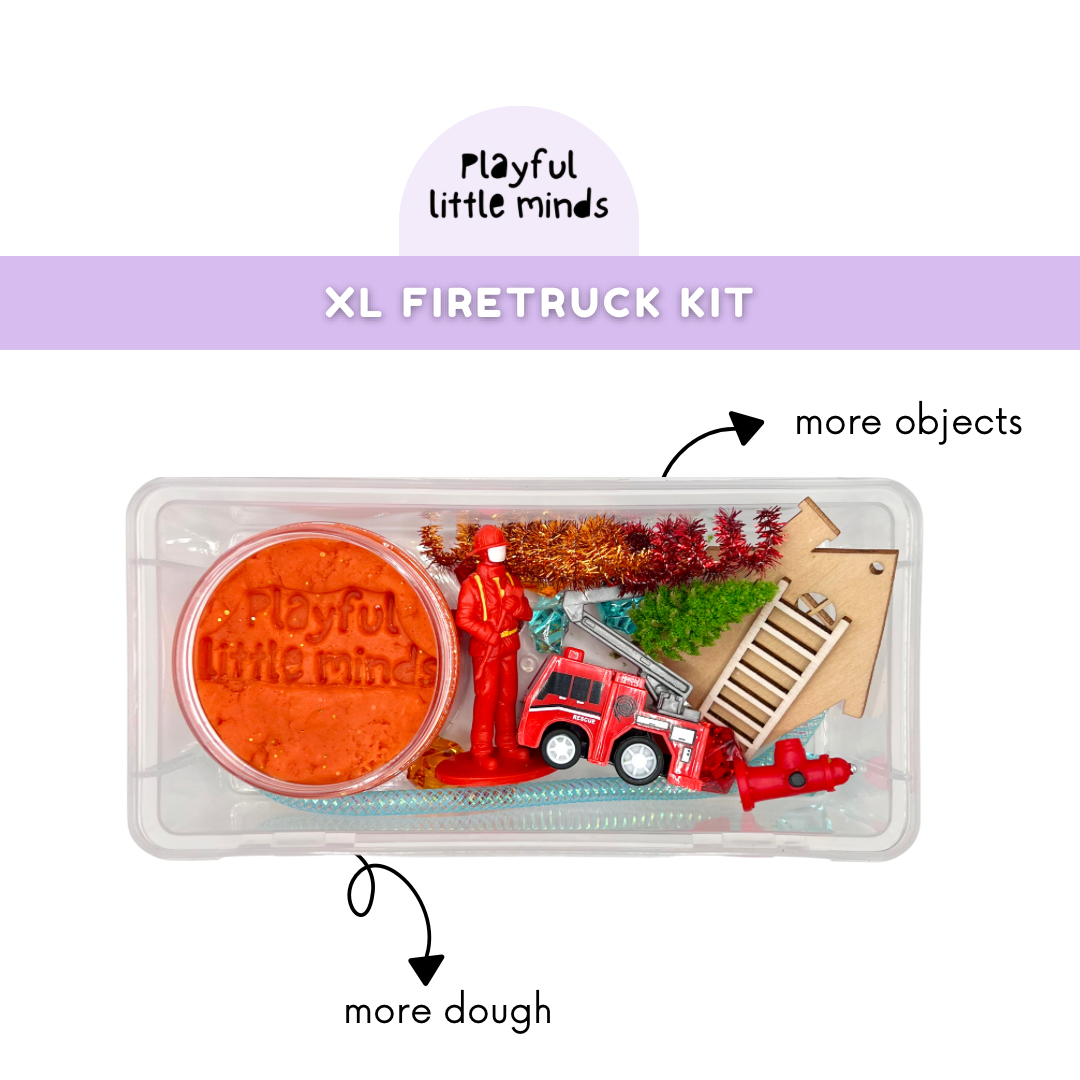 Fire Truck Play Dough Sensory Kit XL