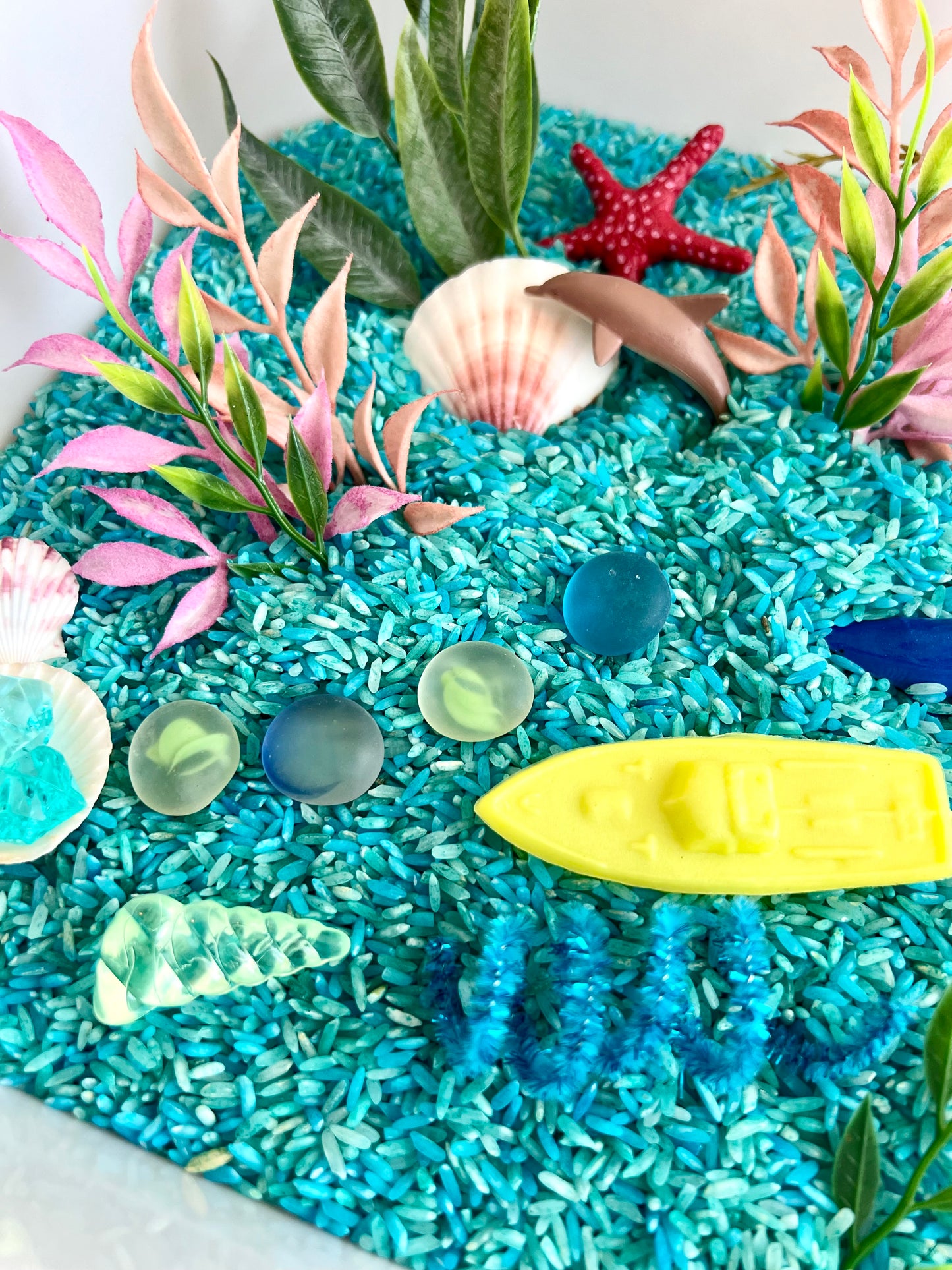 Under The Sea Ocean Animal Toys Sensory Bin