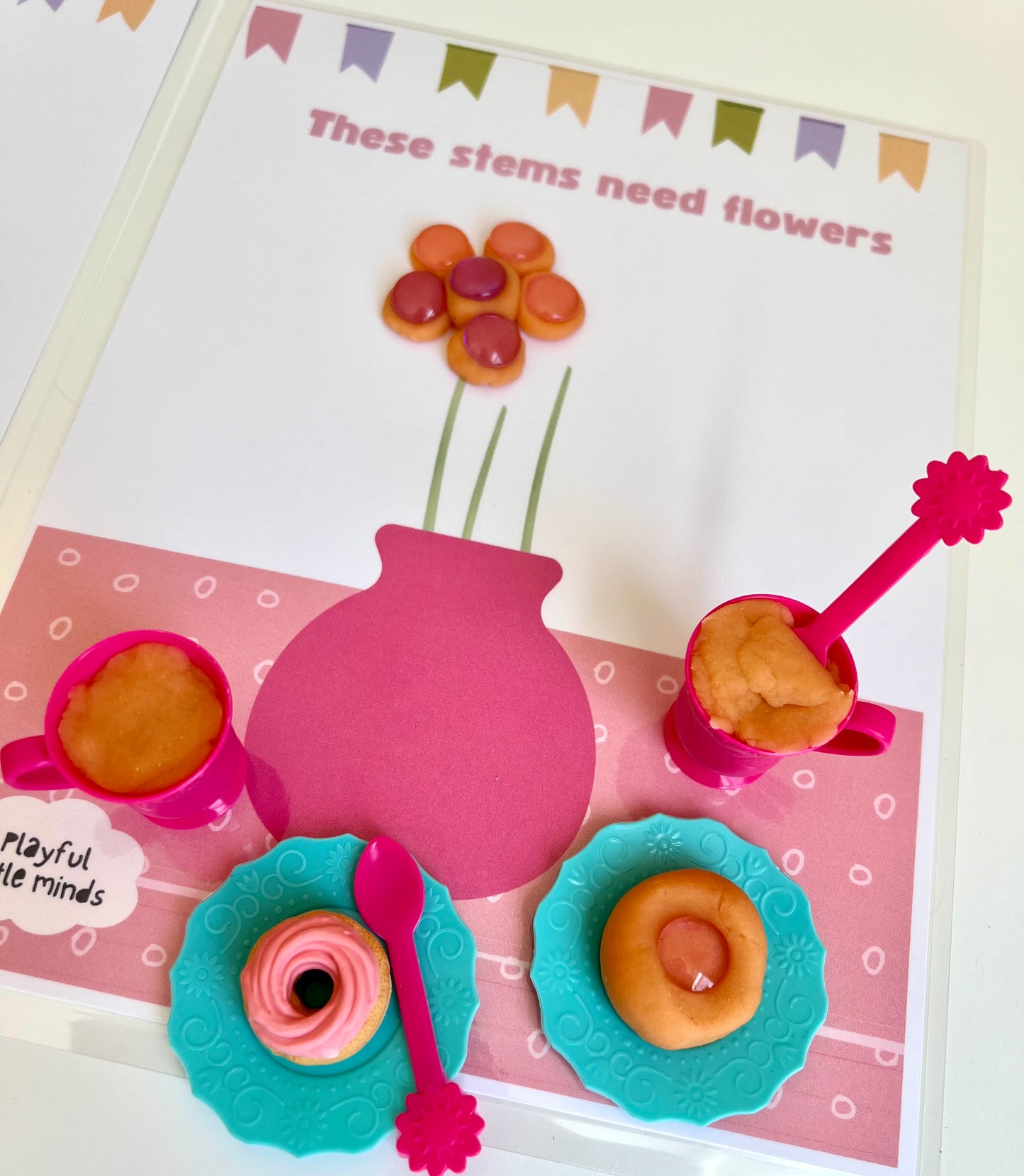Tea Party Playdough Sensory Toy Kit