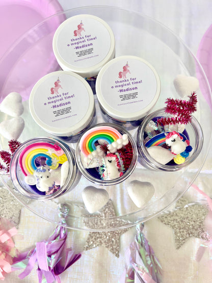 Unicorn Play Dough Party Favors