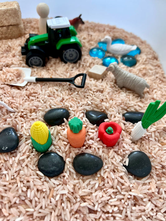 Farm Animals Sensory Bin