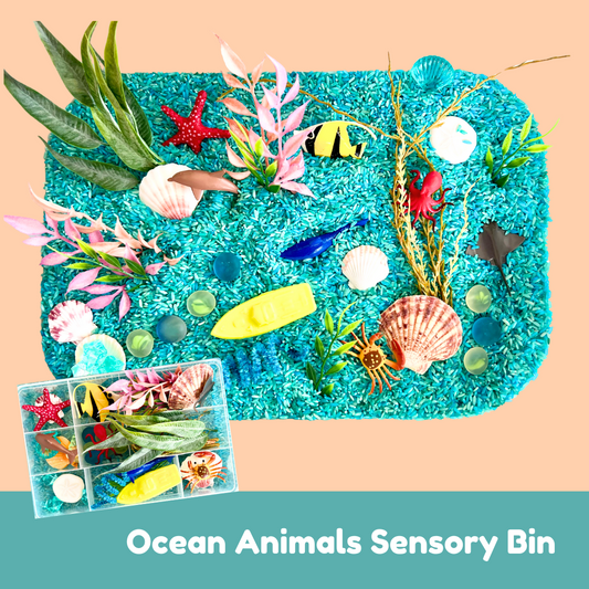 Under The Sea Ocean Animal Toys Sensory Bin