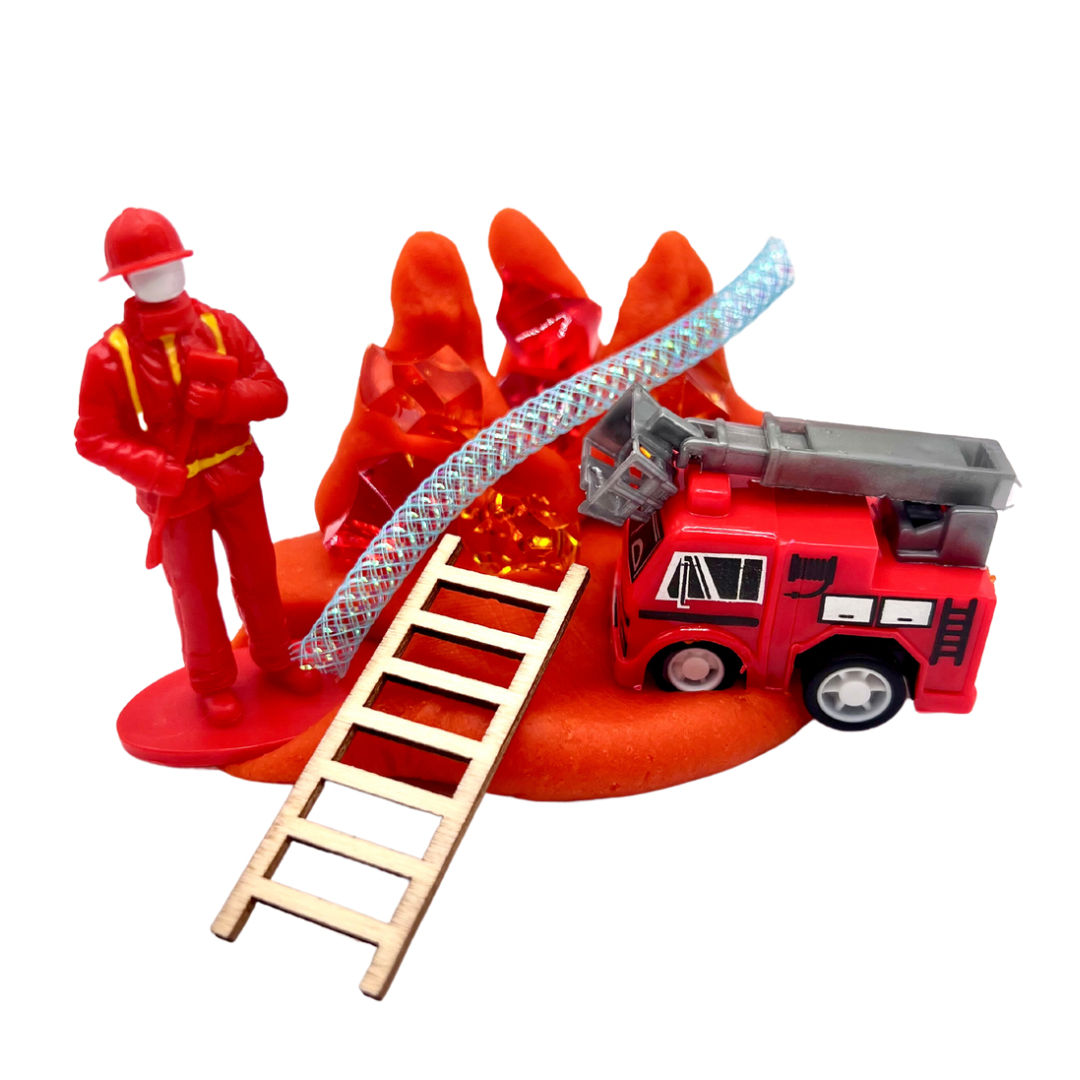 Firetruck Playdough Sensory Kit 