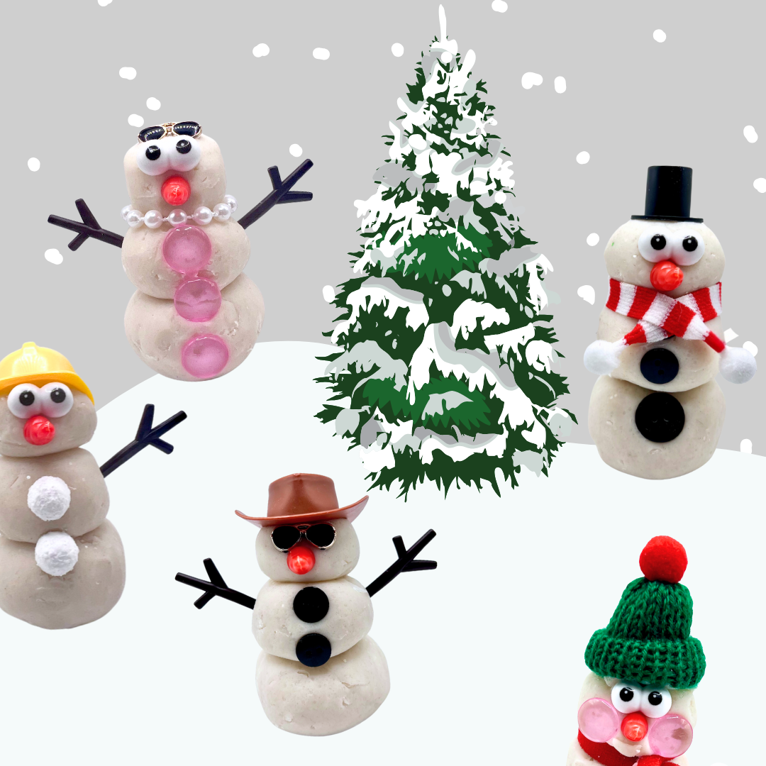 Snowman Dress Up Playdough Kit for Kids