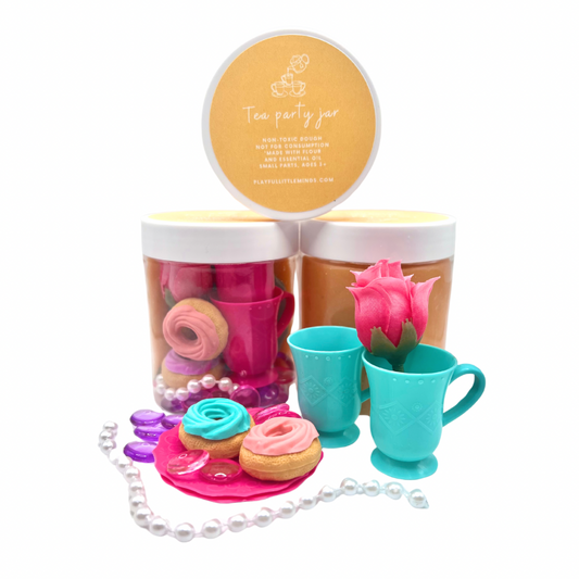 Tea Party Playdough Sensory Toy Kit