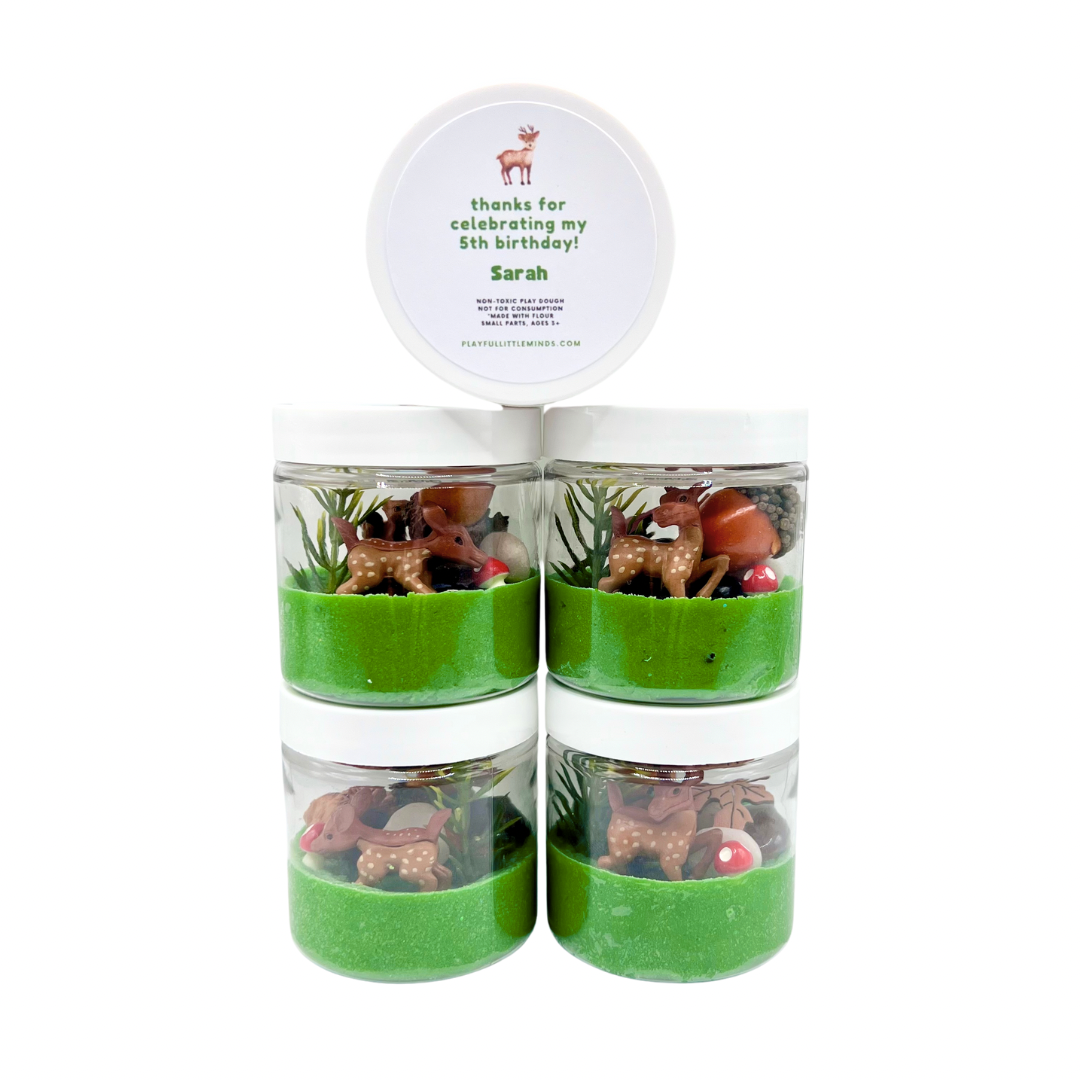 Personalized Mini Wooden Playdough Kits